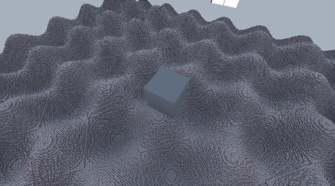 Basic generation via the VoxelGeneratorWaves class